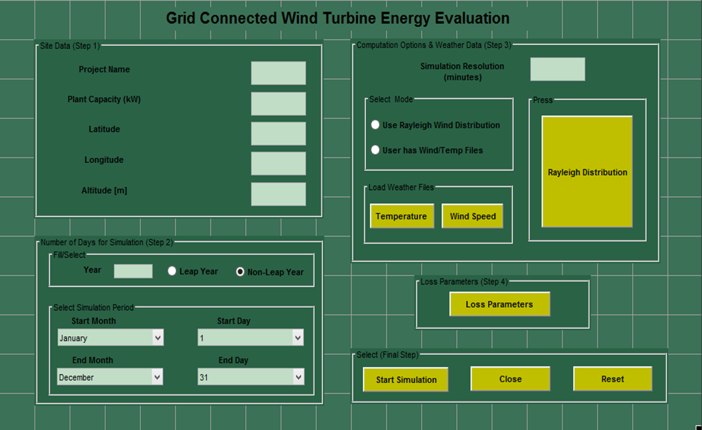 Wind Energy Estimation Application